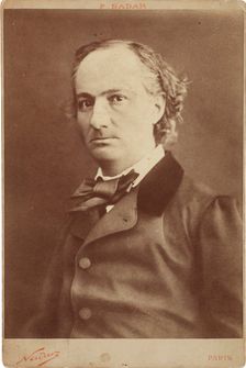 Portrait of Charles Baudelaire (1821-1867), ca 1855. Creator: Nadar, Gaspard-Félix (1820-1910)