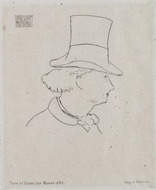Portrait of Charles Baudelaire (1821-1867). Creator: Manet, Édouard (1832-1883)
