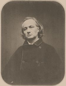 Portrait of Charles Baudelaire, 1865. Creator: Carjat, Étienne (1828-1906)