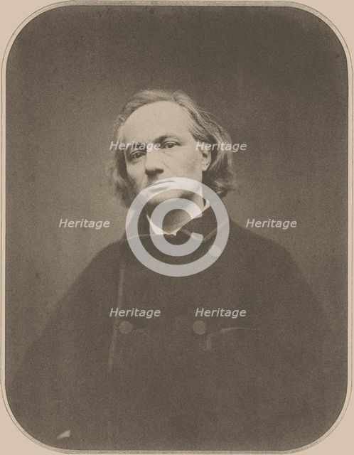 Portrait of Charles Baudelaire, 1865. Creator: Carjat, Étienne (1828-1906).