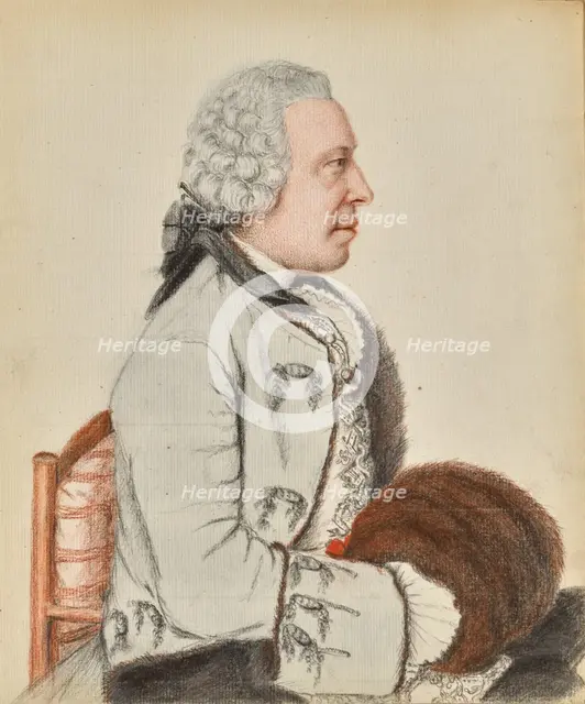 Portrait of Charles Benjamin de Langes de Montmirail, Baron de Lubières, about 1760. Creator: Jean-Etienne Liotard.