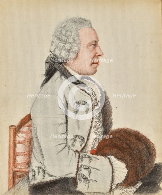Portrait of Charles Benjamin de Langes de Montmirail, Baron de Lubières, about 1760. Creator: Jean-Etienne Liotard.