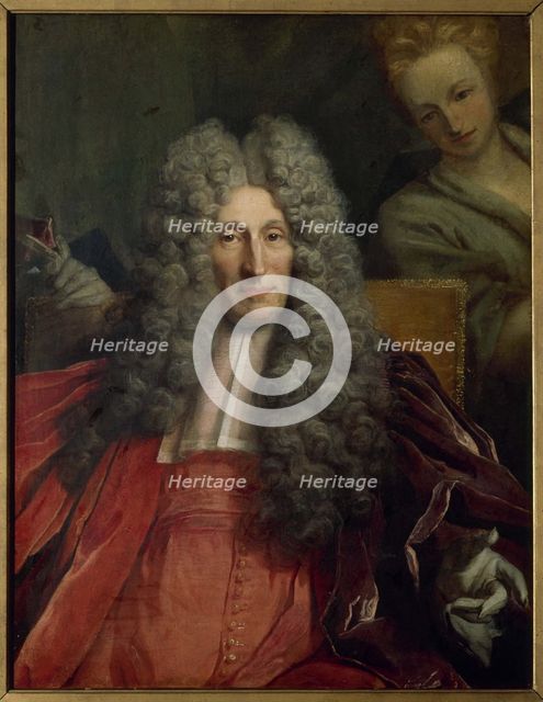 Portrait of Charles Boucher d'Orsay, provost of merchants from 1700 to 1708 (fragment), 1702. Creator: Nicolas de Largilliere.