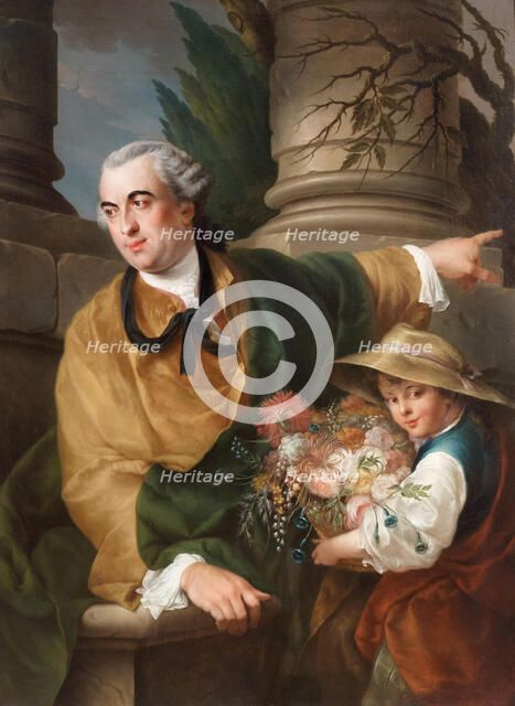 Portrait of Charles Claude Flahaut de La Billarderie, comte d'Angiviller (1730-1809), 1760. Creator: Blanchet, Louis-Gabriel (1705-1772).