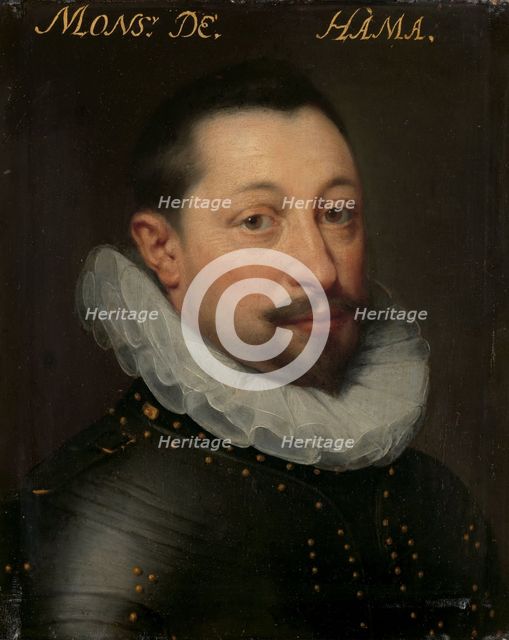 Portrait of Charles de Levin (?-1592), Lord of Famars, Forimont and Lousart, c.1609-c.1633. Creator: Workshop of Jan Antonisz van Ravesteyn.