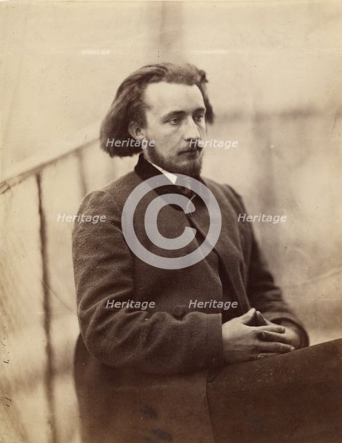 Portrait of Charles Delahaye, about 1857. Creator: Charles Marville.