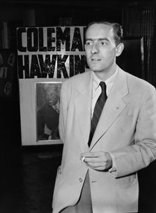 Portrait of Charles Delaunay, 52nd Street, New York, N.Y., ca. Oct. 1946. Creator: William Paul Gottlieb