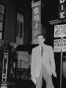 Portrait of Charles Delaunay, 52nd Street, New York, N.Y., ca. Oct. 1946. Creator: William Paul Gottlieb