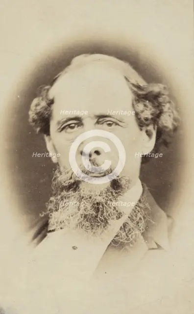 Portrait of Charles Dickens, before 1870. Creator: Unknown.