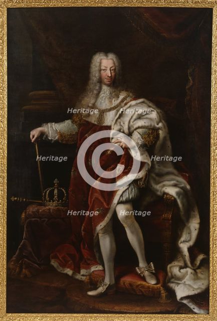 Portrait of Charles Emmanuel III (1701-1773), Duke of Savoy and King of Sardinia, Mid 18th cen. Creator: Clementi, Maria Giovanna, (La Clementina) (1692-1761).