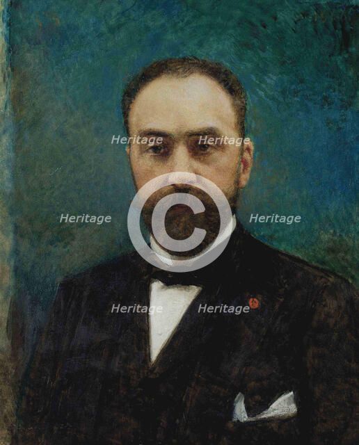 Portrait of Charles Ephrussi (1849-1905), 1906. Creator: Bonnat, Léon (1833-1922).