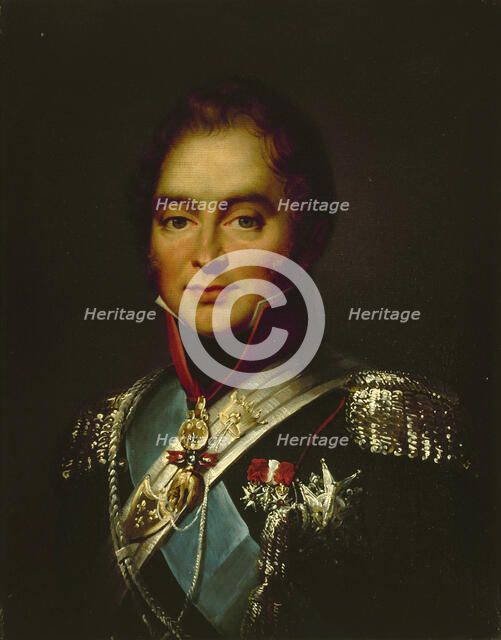 Portrait of Charles Ferdinand d'Artois, Duke of Berry (1778-1820), 1820. Creator: Thuaire, Jean-François (1794-1823).