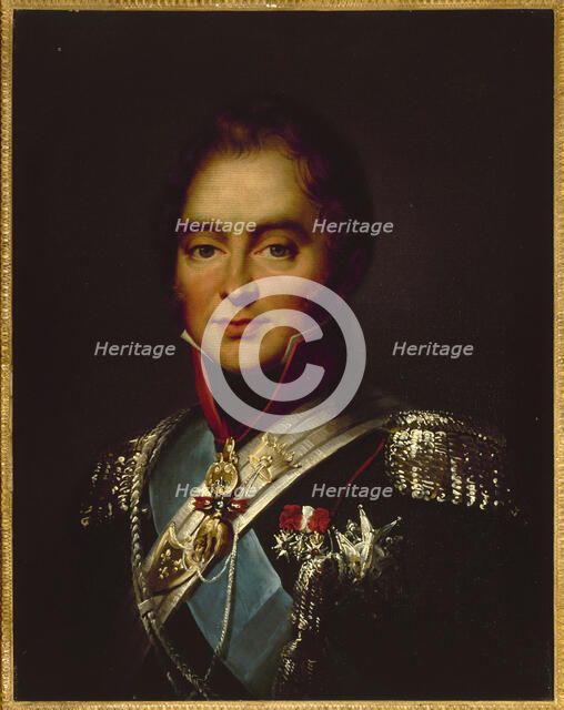 Portrait of Charles-Ferdinand d'Artois, Duke of Berry (1778-1820), 1820. Creator: Jean-François Thuaire.