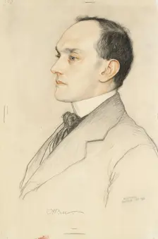 Portrait of Charles Francis Bell, 1913. Artist: William Strang
