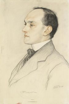 Portrait of Charles Francis Bell, 1913. Artist: William Strang