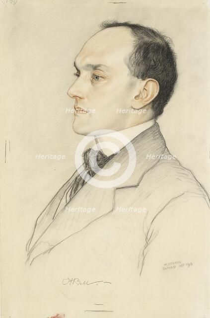 Portrait of Charles Francis Bell, 1913. Artist: William Strang.