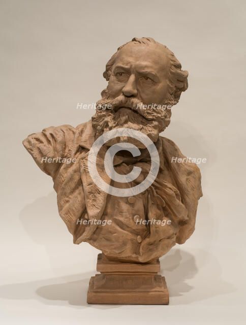 Portrait Of Charles Gounod, 1873. Creator: Jean-Baptiste Carpeaux.