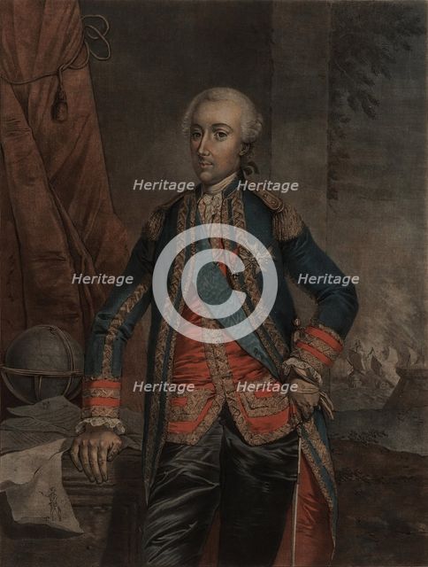 Portrait of Charles Hector, comte d'Estaing (1729-1794), 1778. Creator: Anonymous.