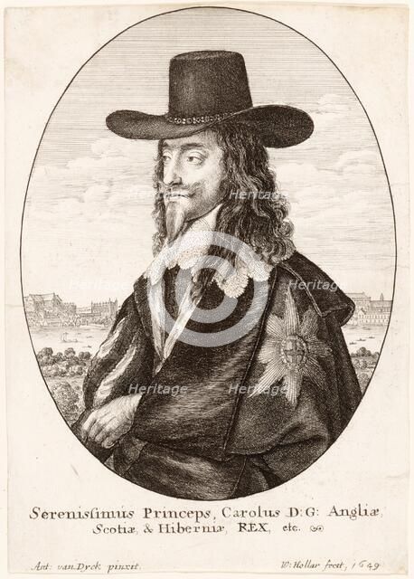Portrait of Charles I, pub. 1649. Creator: Unknown.