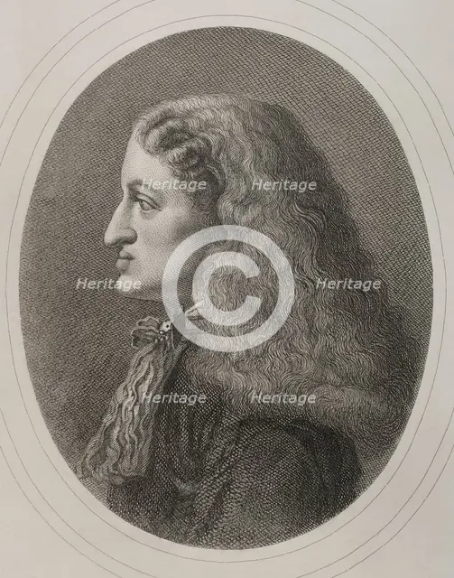 Portrait of Charles II, the Bewitched (1661-1700), King of Spain (1665-1700), 1879.  Creators: Alphonse Charles Masson, Magin Pujadas.