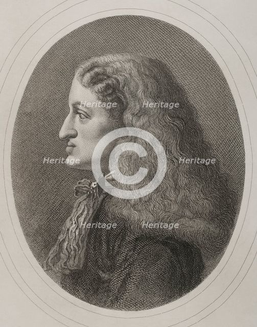 Portrait of Charles II, the Bewitched (1661-1700), King of Spain (1665-1700), 1879.  Creators: Alphonse Charles Masson, Magin Pujadas.