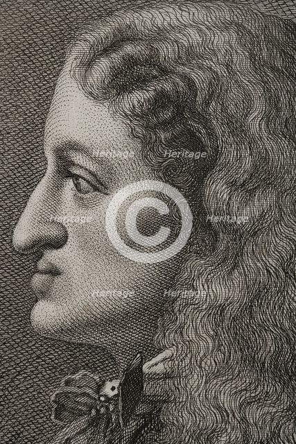 Portrait of Charles II, the Bewitched (1661-1700), King of Spain (1665-1700), 1879.  Creators: Alphonse Charles Masson, Magin Pujadas.