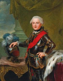 Portrait of Charles II August (1746-1795), Duke of Zweibrücken, ca 1757. Creator: Ziesenis, Johann Georg, the Younger (1716-1776)