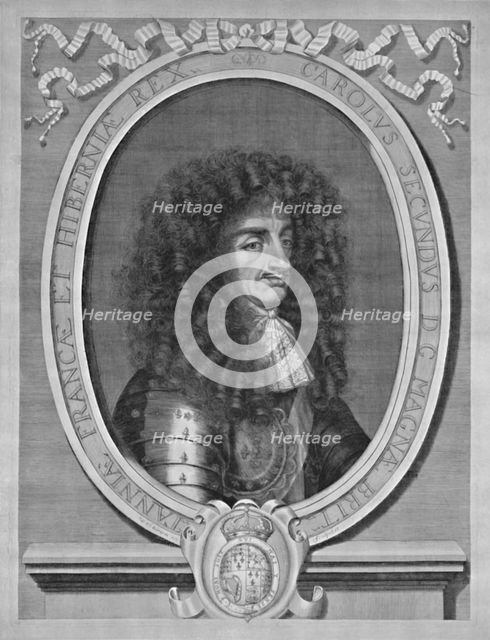 'Portrait of Charles II', c1660-1685, (1928). Artist: William Sherwin.