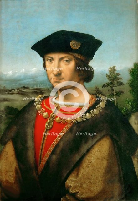 Portrait of Charles II d'Amboise, ca 1507. Creator: Solari (Solario), Andrea (1470-1524).