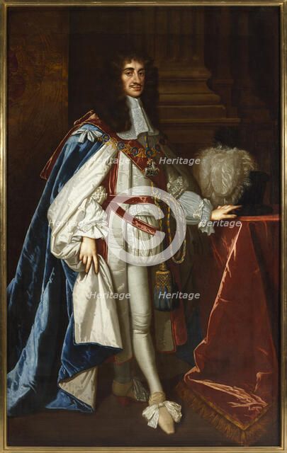 Portrait of Charles II of England (1630-1685), 1670. Creator: Lely, Sir Peter (1618-1680).