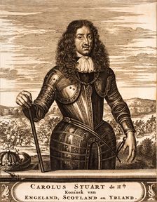Portrait of Charles II of England (1630-1685) (From: Schauplatz des Krieges), 1675. Creator: Anonymous