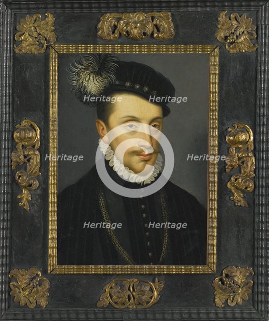 Portrait of Charles III (1543-1608), Duke of Lorraine. Artist: Clouet, François, (School)  