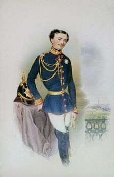 Portrait of Charles III (1823-1854), Duke of Parma, 1852. Creator: Pitner, Franz (1826-1892)
