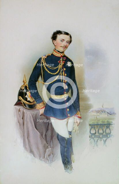 Portrait of Charles III (1823-1854), Duke of Parma, 1852. Creator: Pitner, Franz (1826-1892).