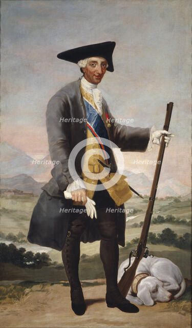 Portrait of Charles III, King of Spain, c. 1787. Artist: Goya, Francisco, de (1746-1828)