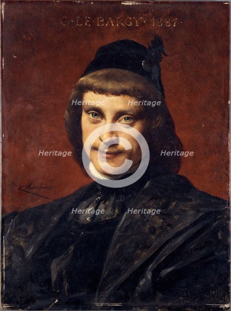 Portrait of Charles Le Bargy (1858-1936), member of the Comédie-Française, in stage costume, c1887. Creator: Theobald Chartran.
