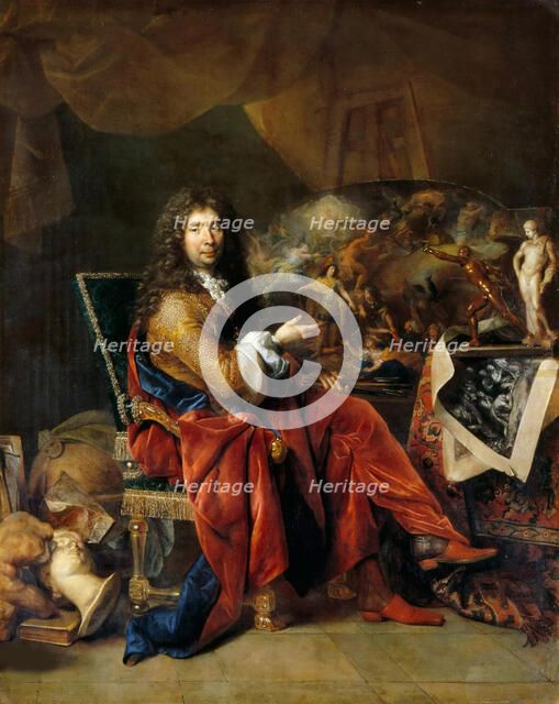 Portrait of Charles Le Brun (1619-1690), ca 1683-1685. Creator: Largillière, Nicolas, de (1656-1746).
