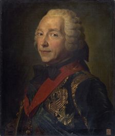 Portrait of Charles Louis Auguste Fouquet, duc de Belle-Isle (1684-1761). Creator: La Tour, Maurice Quentin de (1704-1788)