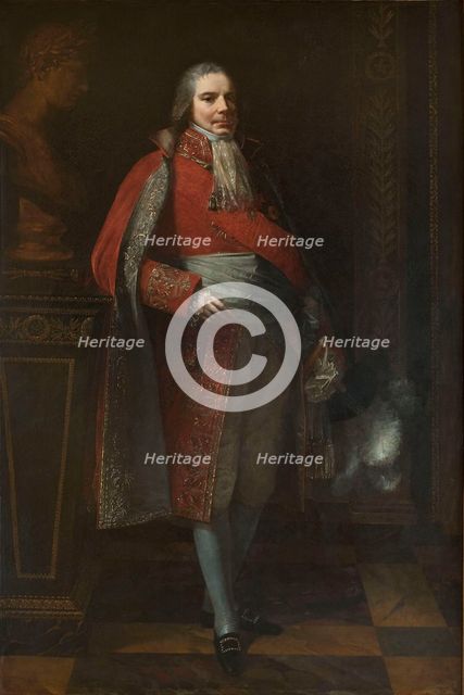 Portrait of Charles Maurice de Talleyrand Périgord (1754-1838), 1807. Creator: Prud'hon, Pierre-Paul (1758-1823).