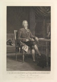 Portrait of Charles Maurice de Talleyrand-Périgord, after 1808. Creator: Auguste Gaspard Louis Desnoyers