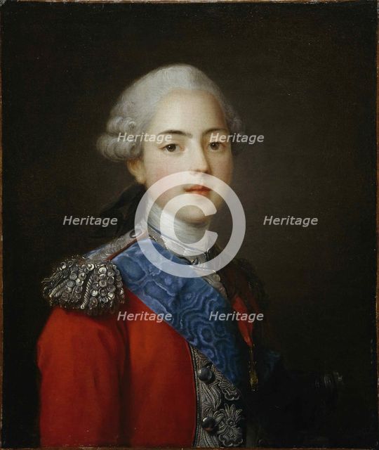Portrait of Charles-Philippe de France, Count of Artois (1757-1836), 1773. Creator: Frédou de la Bretonniére, Jean-Martial (1710-1795).