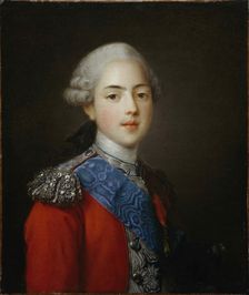 Portrait of Charles-Philippe de France, Count of Artois (1757-1836), 1773. Creator: Frédou de la Bretonniére, Jean-Martial (1710-1795)