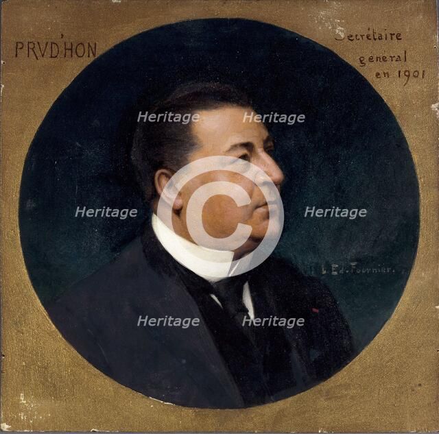 Portrait of Charles Prud'hon (1843-1930), member of the Comédie-Française, between 1901 and 1913. Creator: Louis Edouard Paul Fournier.