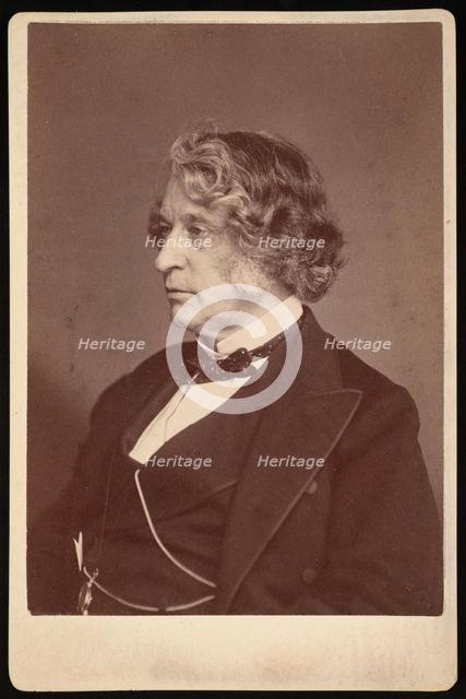 Portrait of Charles Sumner (1811-1874), 1874. Creator: Allen & Rowell.
