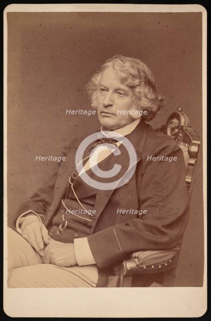 Portrait of Charles Sumner (1811-1874), Before 1874. Creator: George K Warren.