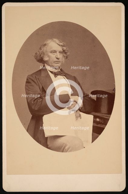 Portrait of Charles Sumner (1811-1874), Before 1874. Creator: George K Warren.
