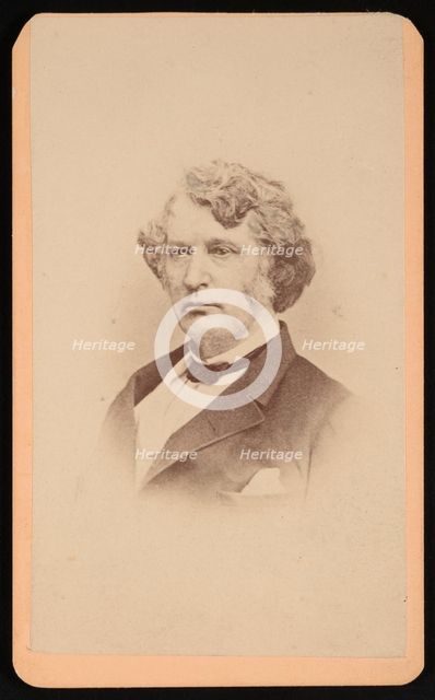 Portrait of Charles Sumner (1811-1874), Before 1874. Creator: Frank L Le Roy.
