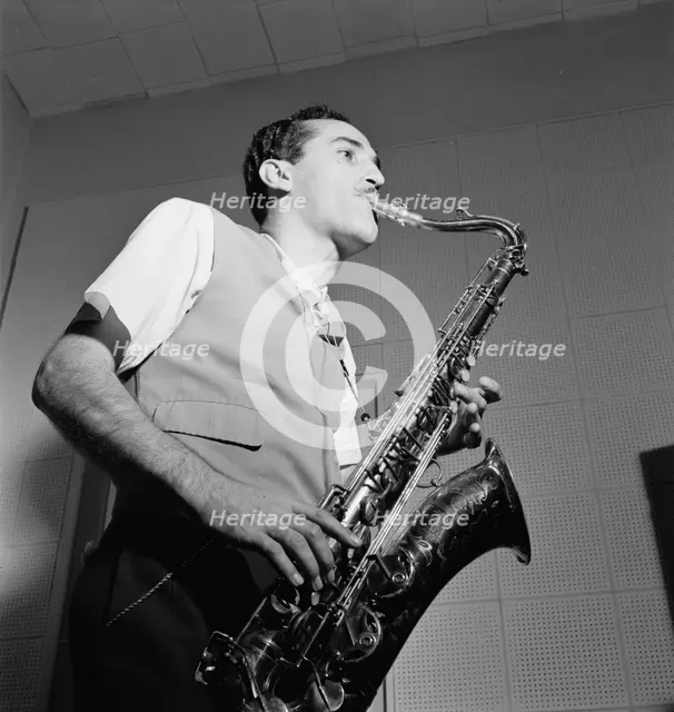 Portrait of Charlie Ventura, National studio, New York, N.Y., ca. Oct. 1946. Creator: William Paul Gottlieb.