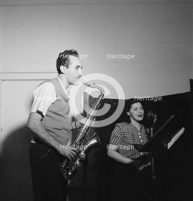 Portrait of Charlie Ventura and Lilyann Carol, National studio, New York, N.Y., ca. Oct. 1946. Creator: William Paul Gottlieb.