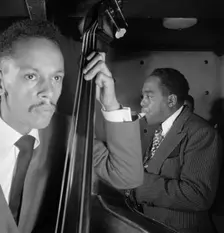 Portrait of Charlie Parker, Tommy Potter, and Max Roach, Three Deuces, New York, N.Y., ca. Aug. 1947 Creator: William Paul Gottlieb